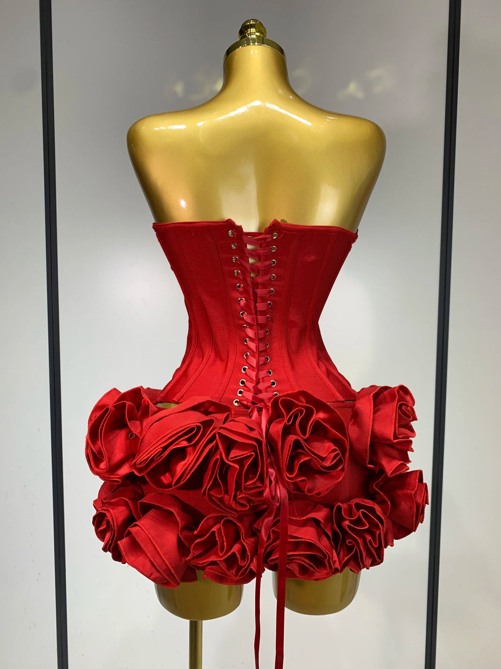 Rose Corset Two Piece Skirt Set