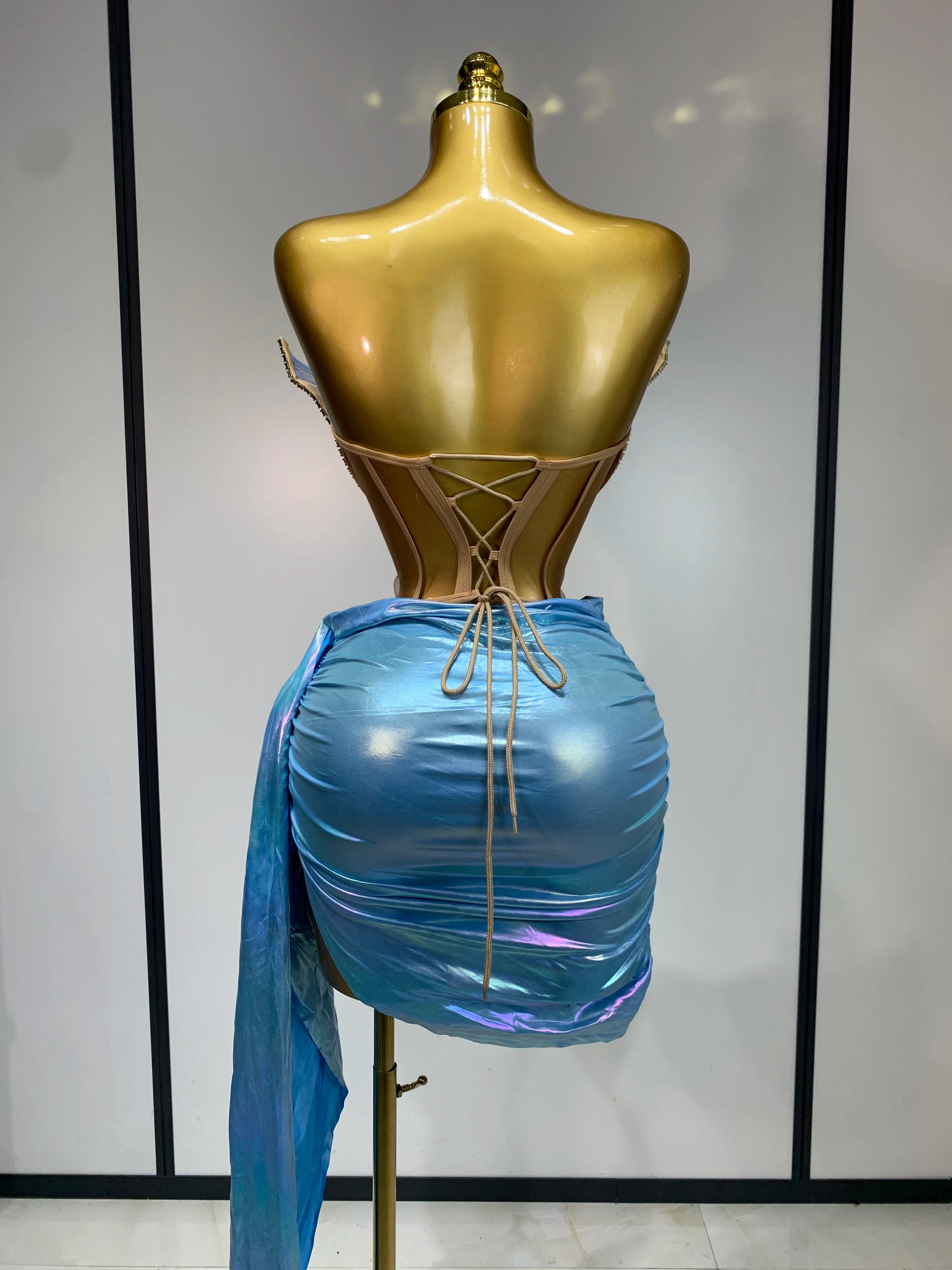Tube Corset Two Piece Skirt Set