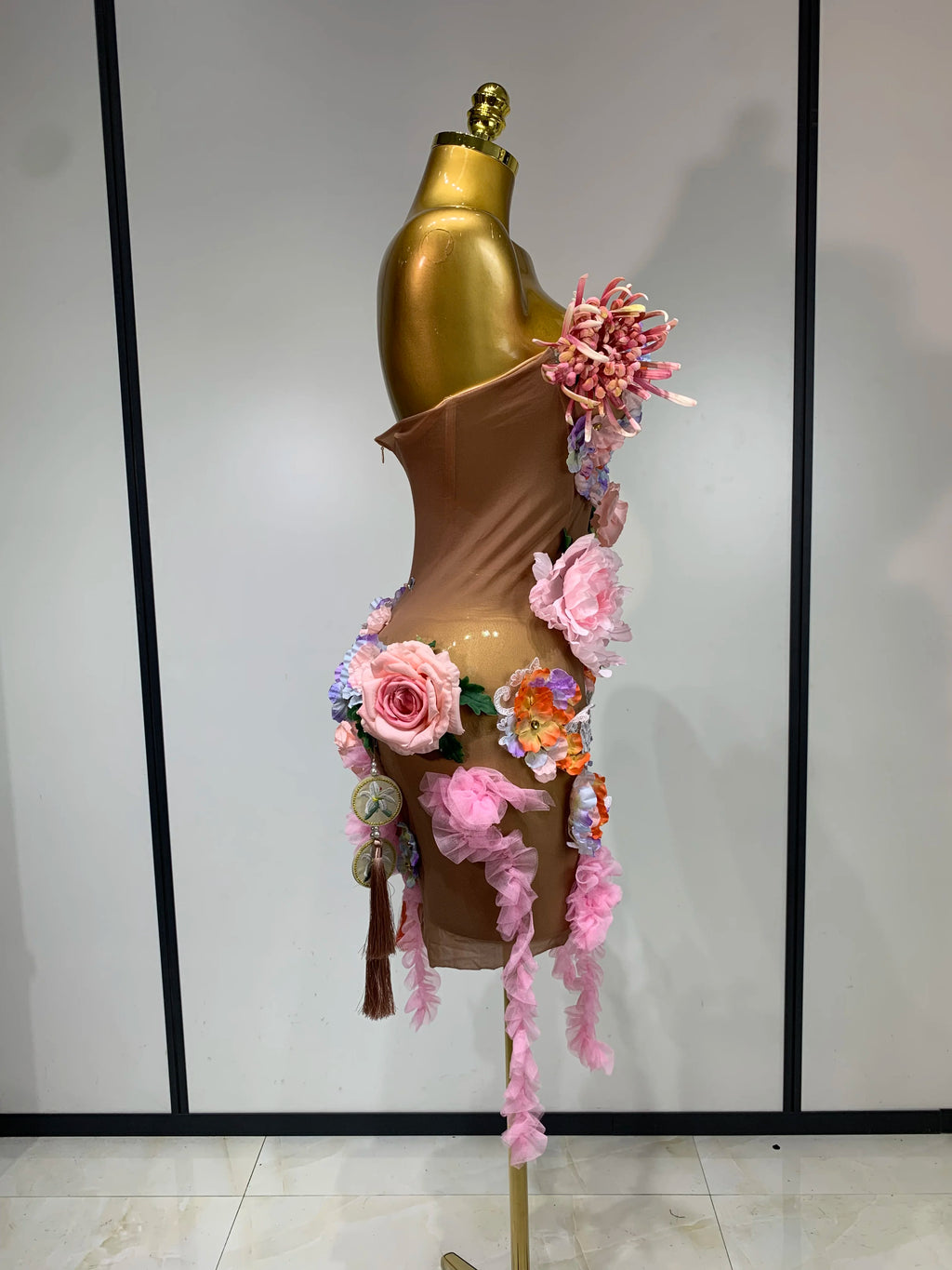 Flower Mesh Dress