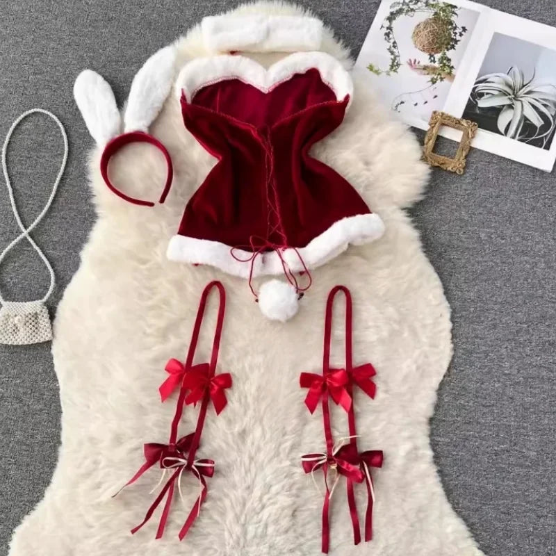 Christmas Bunny Lingerie Set