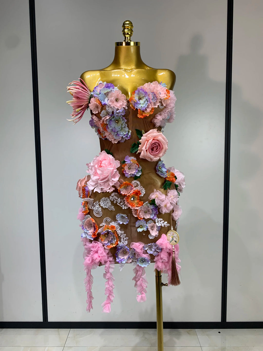 Flower Mesh Dress