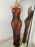 Lava Halter Dress