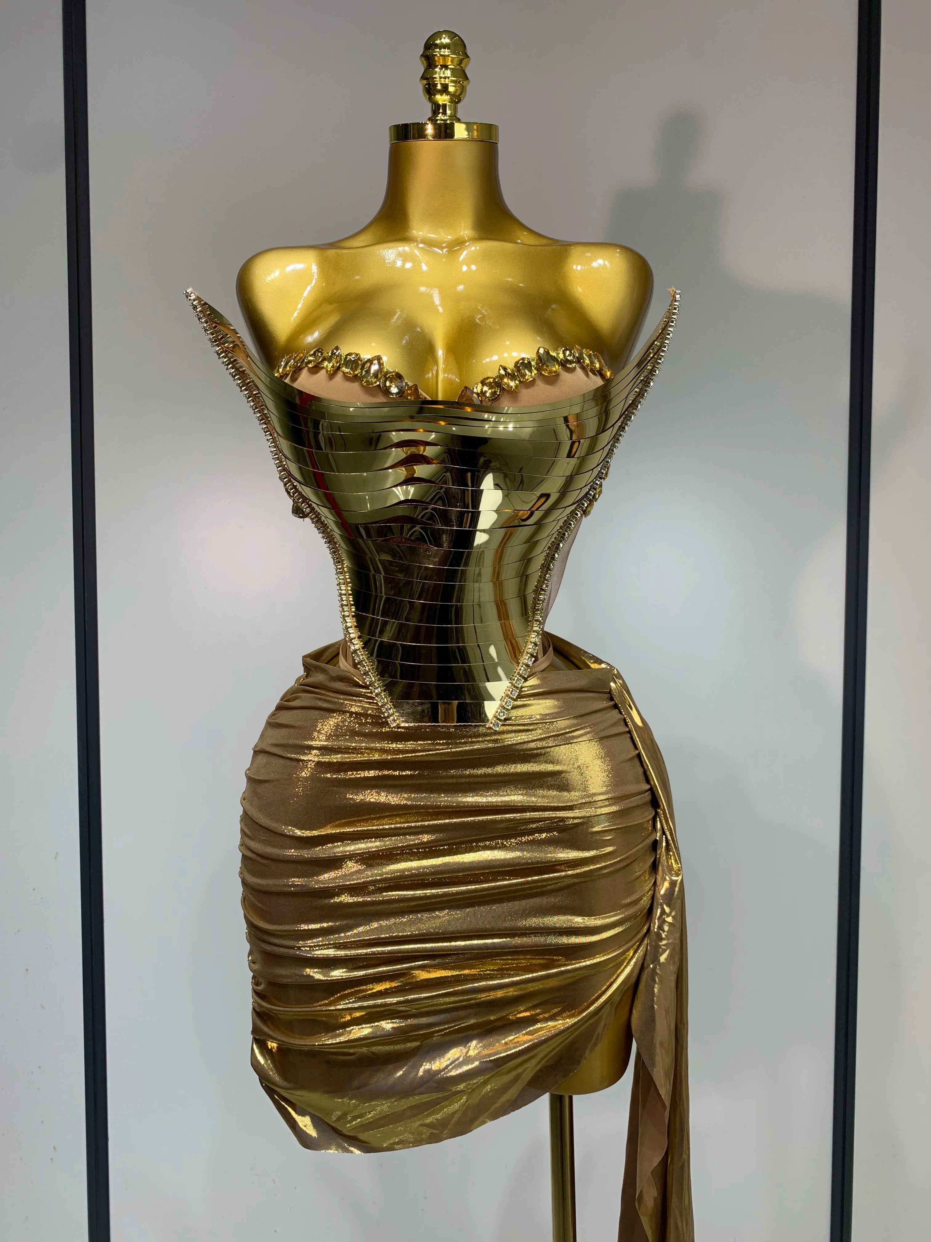 5th Dimension Tube Corset Two Piece Skirt Set