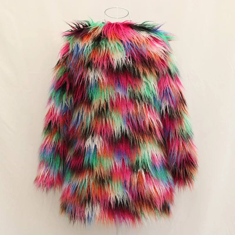 Colorful Fur Coat