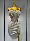 Elegant Pearl Mesh Two Piece Set