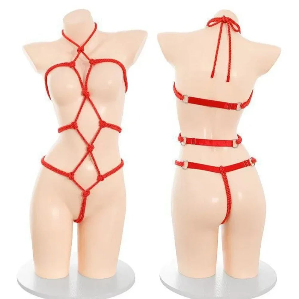 Rope Bondage Lingerie Bodysuit