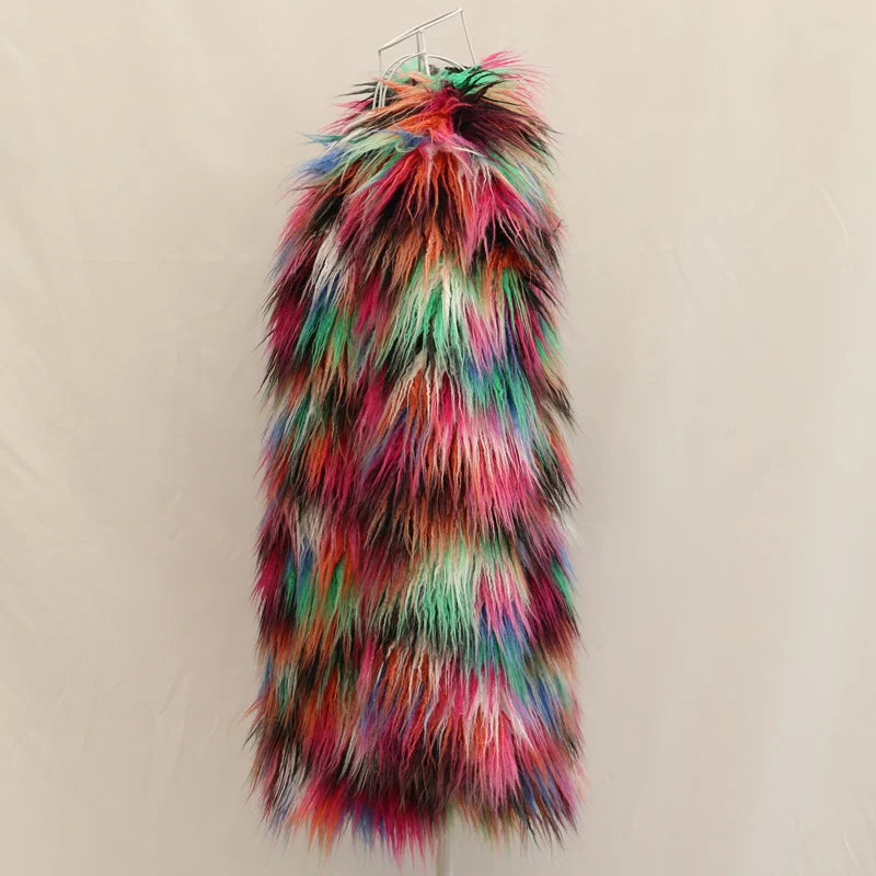 Colorful Fur Coat