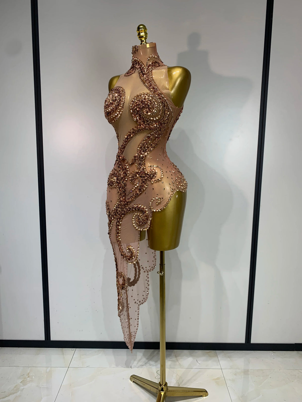 Champagne Swirls Dress