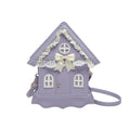 House Shaped Lace Bow Crossbody Purse