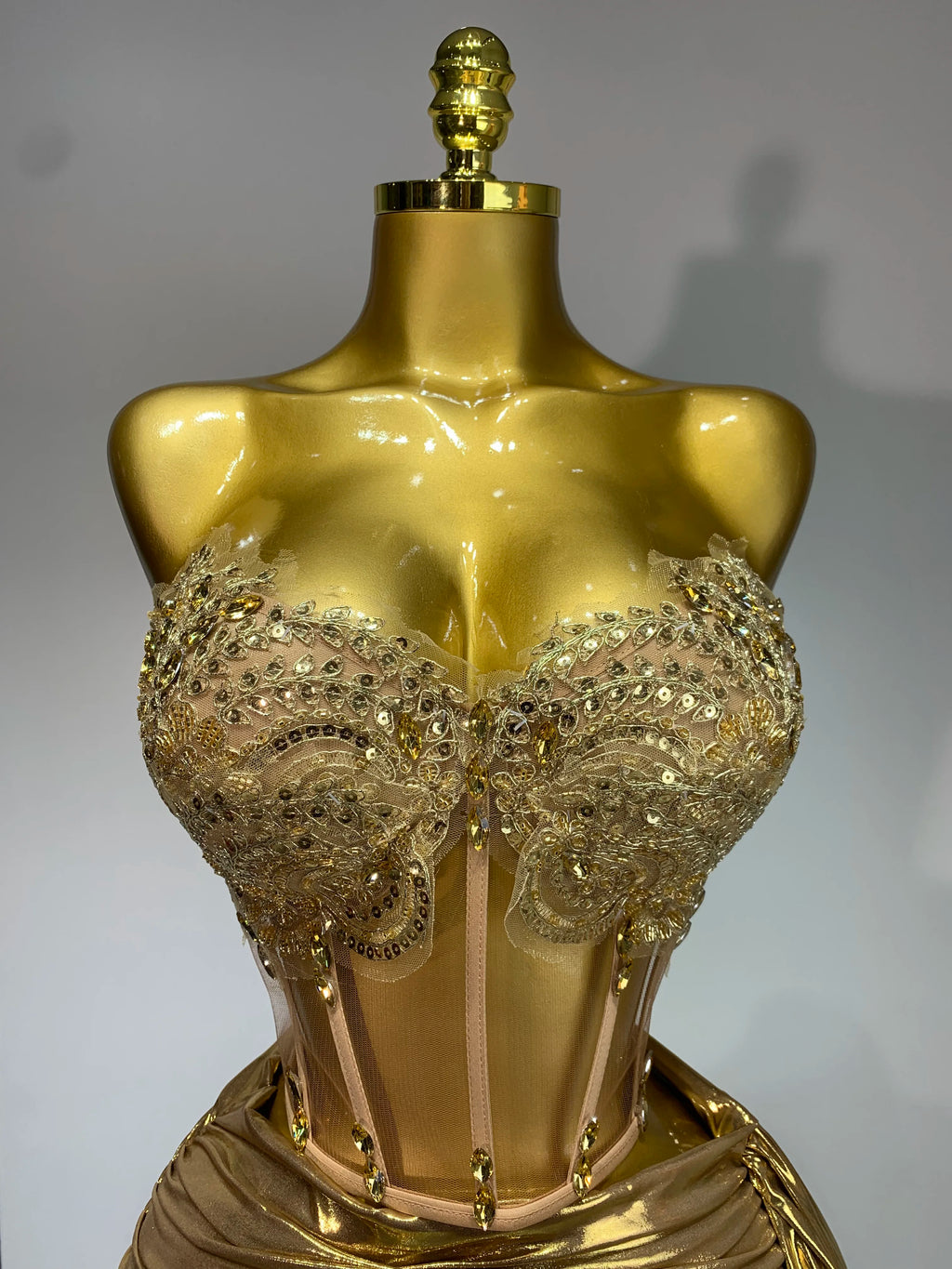 All The Glitters Is Gold Two Piece Skirt Set
