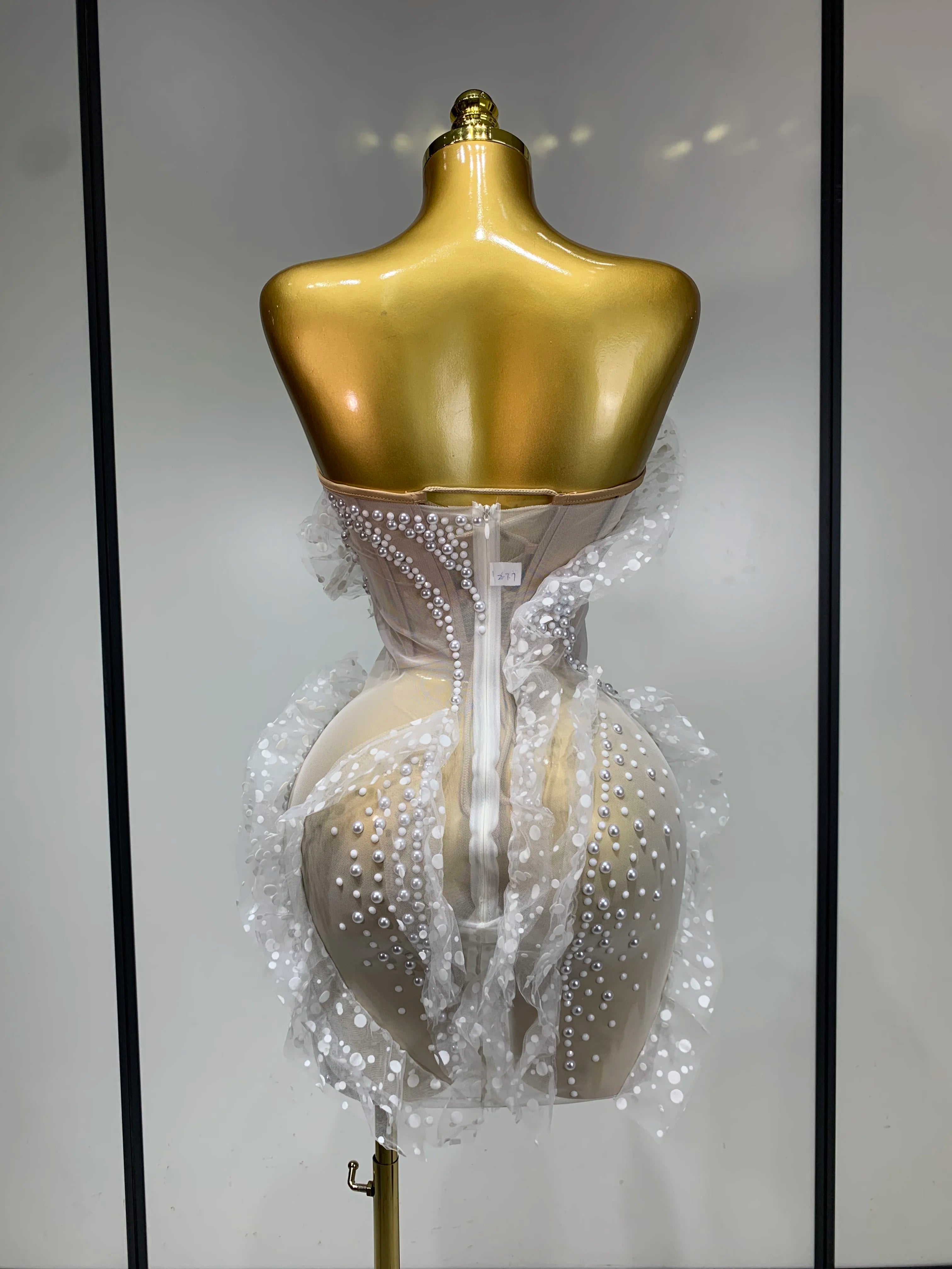 Pearl Mesh Dress