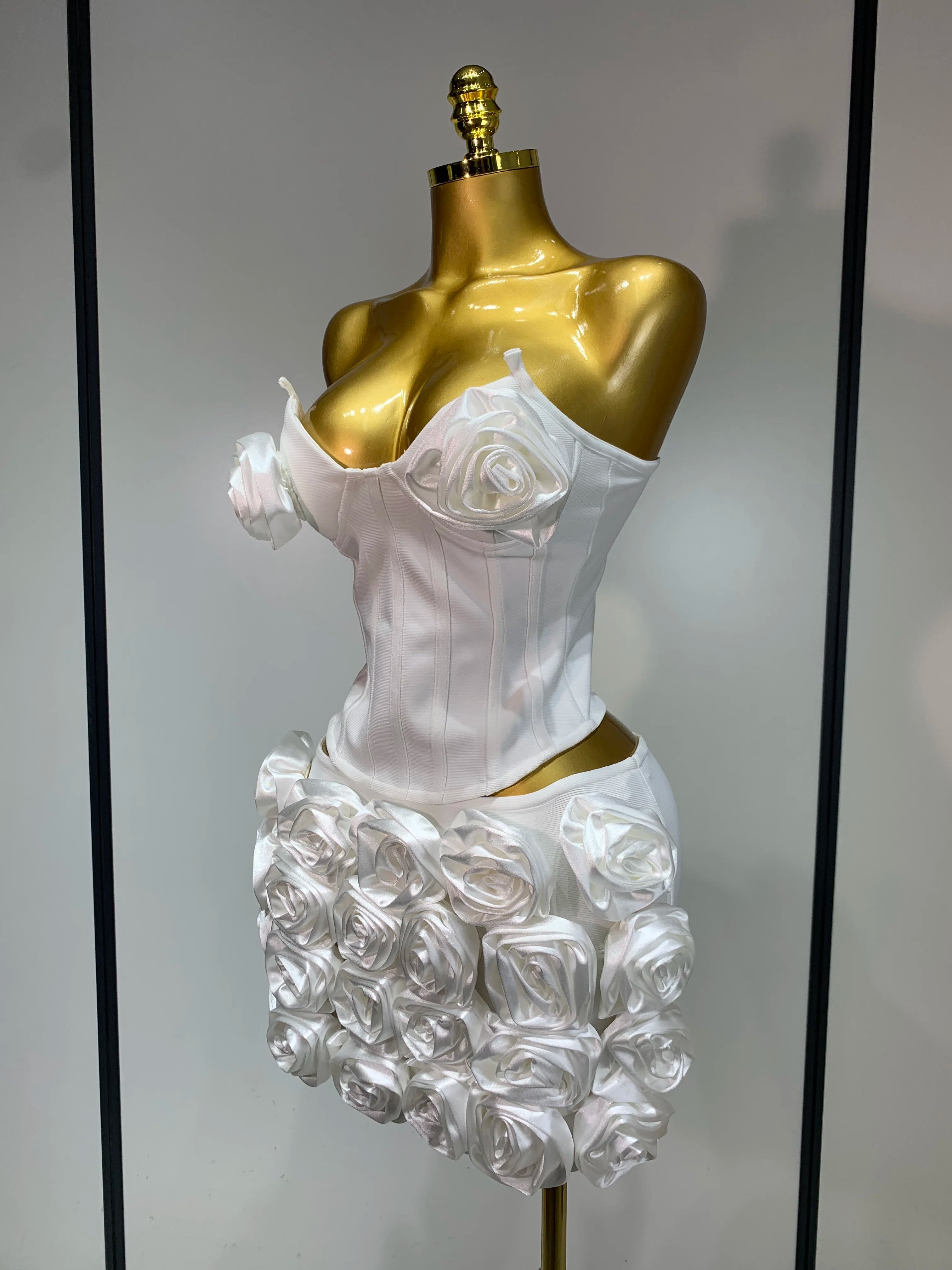 Rose Flower Two Piece Set