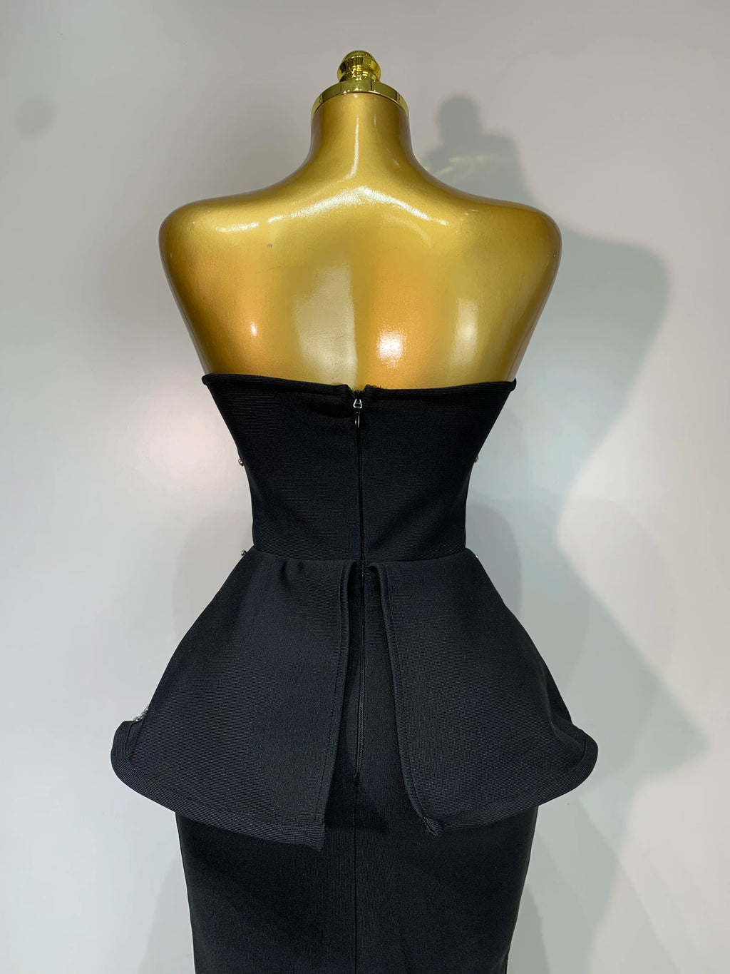 Luxury Rhinestones Black Dress
