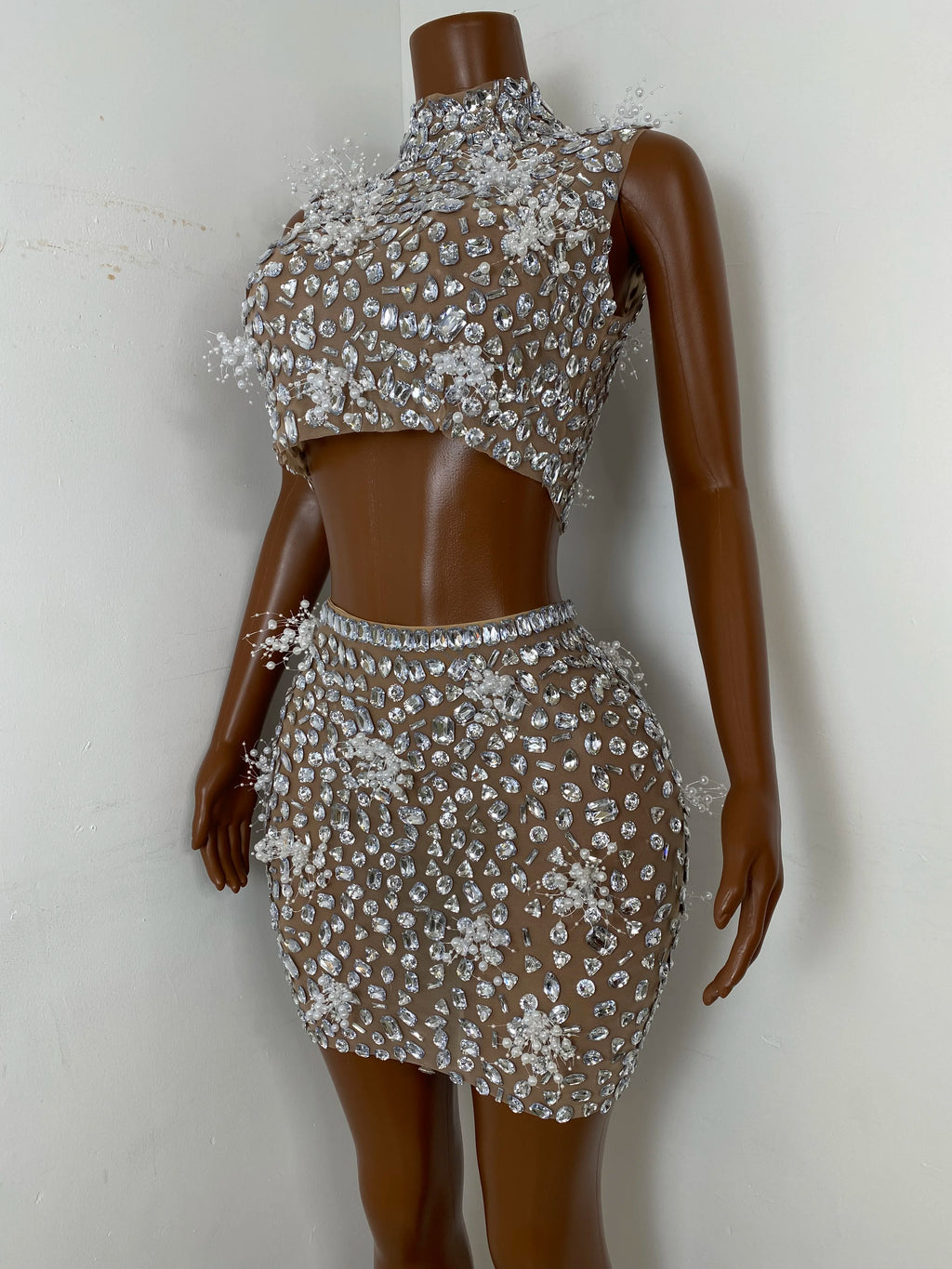Icy Drops Two Piece Skirt Set