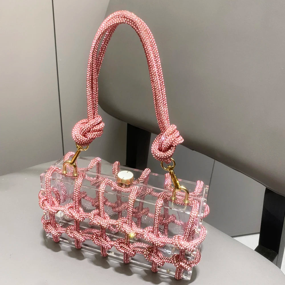 Glitz & Glamour Clear Box Bag