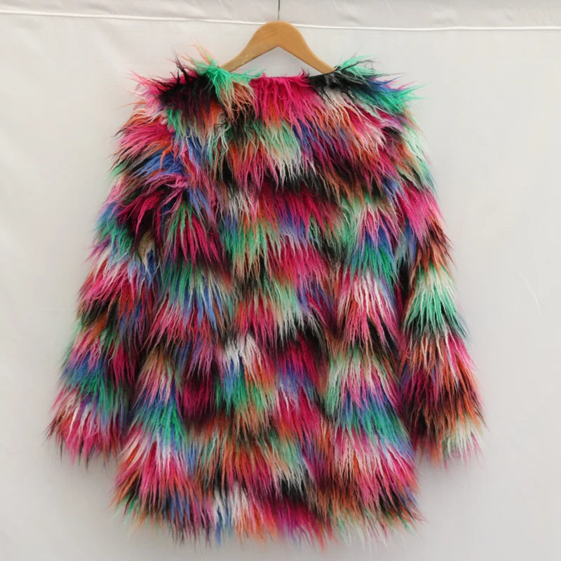 Colorful Fur Coat
