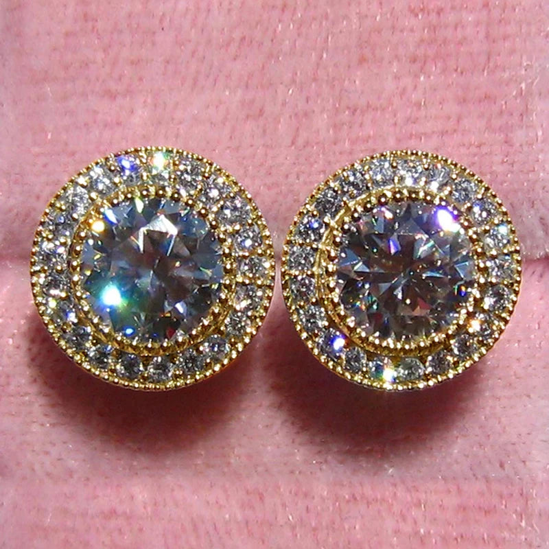 Dainty Small Round CZ Earrings
