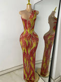 Fire Blazing Mesh Dress