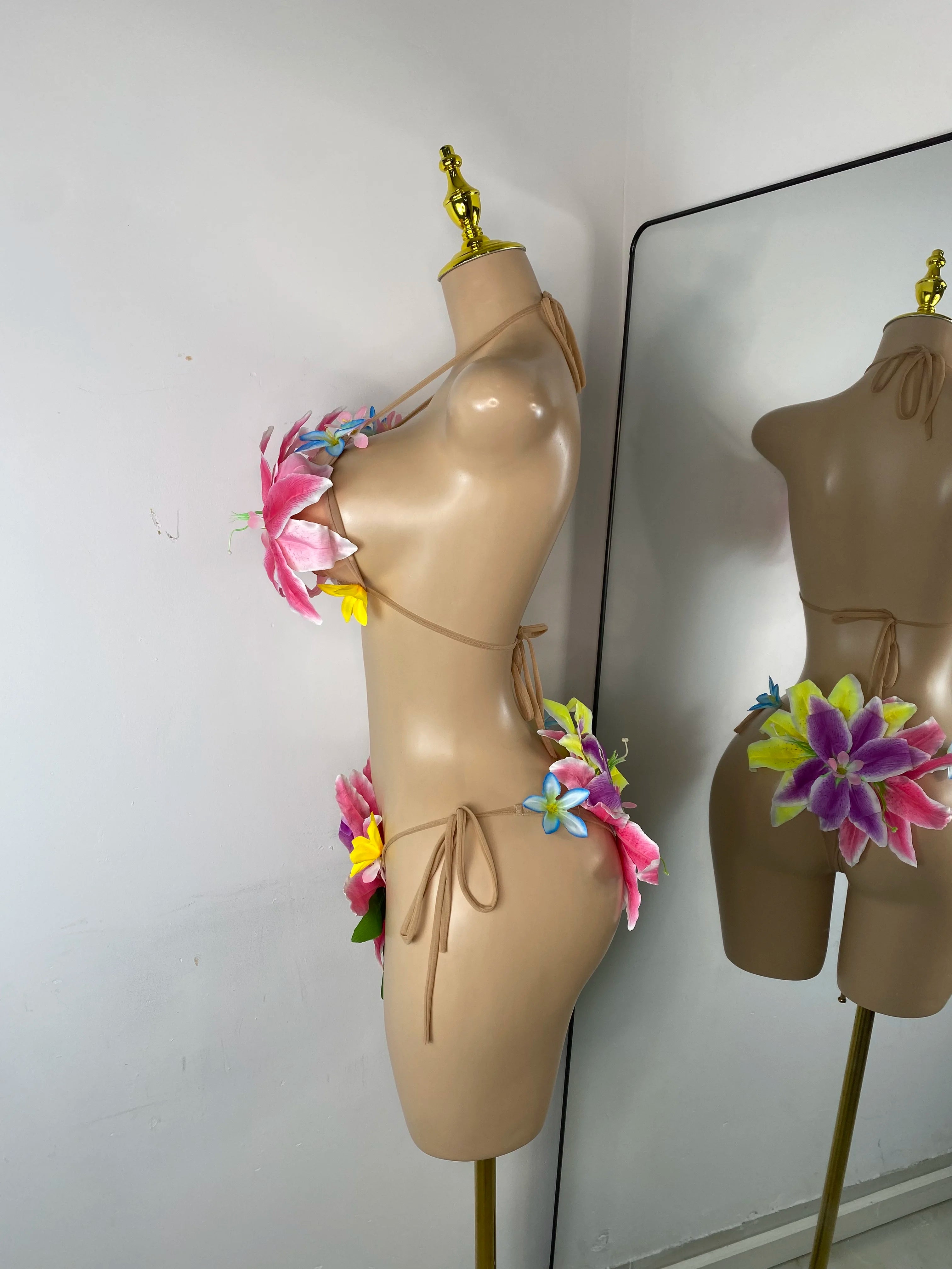 Tropical Flower Two Piece Bikini