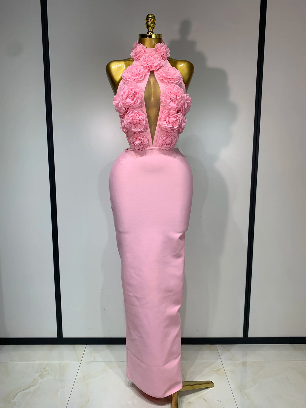 Flower Halter Dress