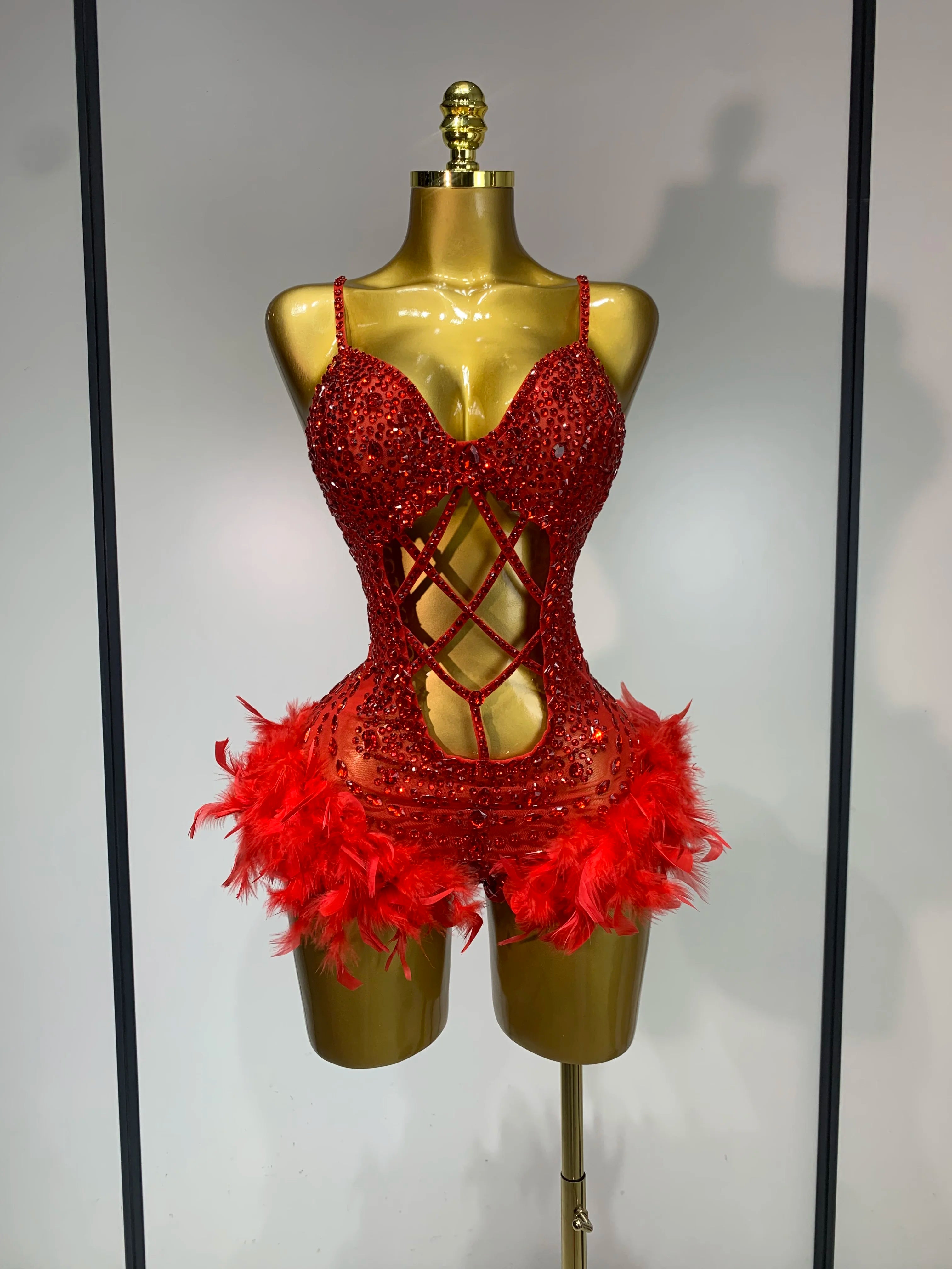 Lady Bird Feathers Bodysuit
