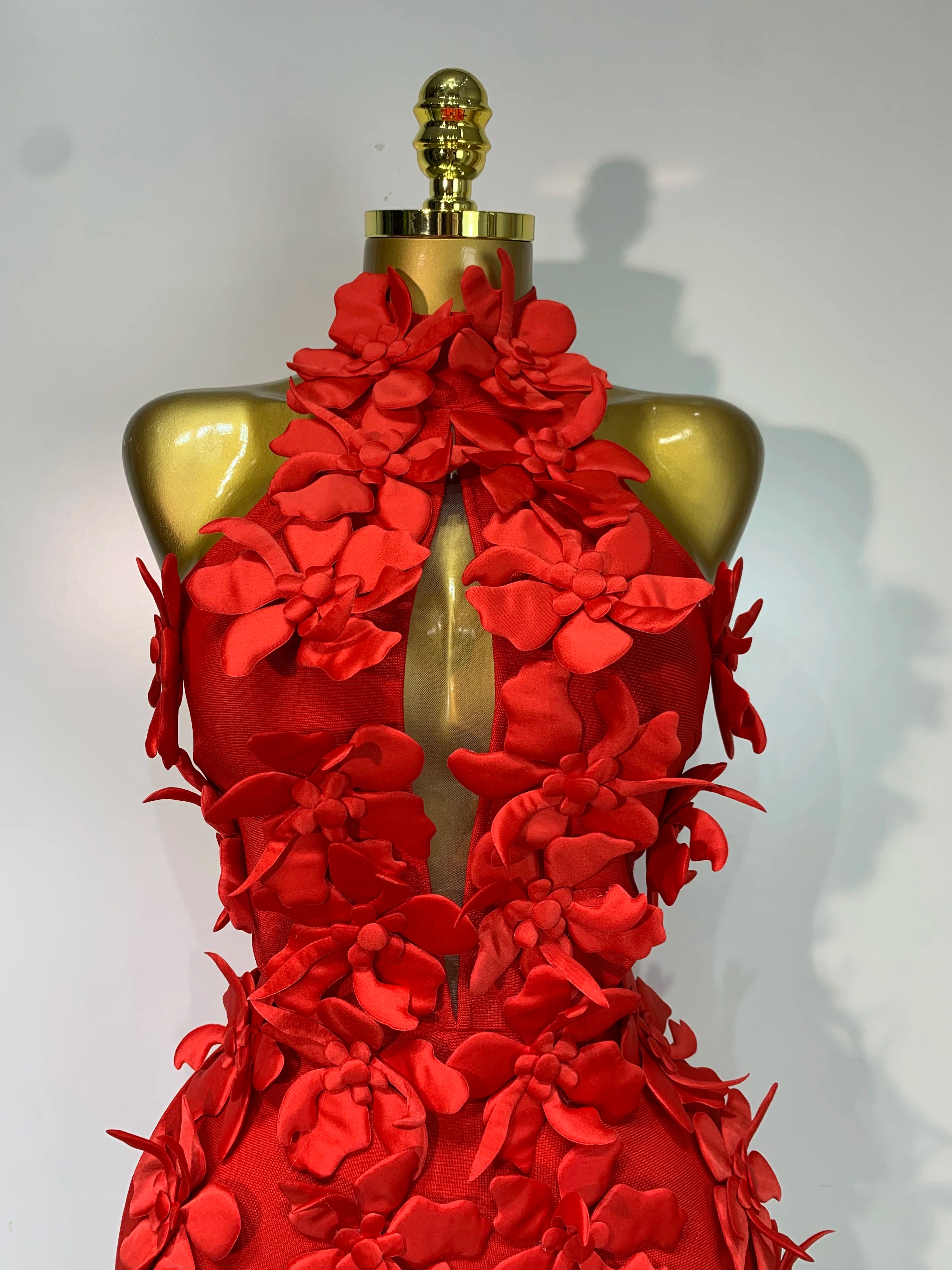 Flower Halter Dress