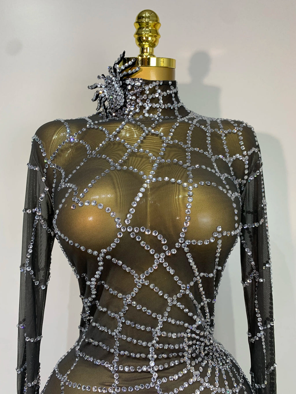 Spider Web Halloween Long Sleeve Jumpsuit