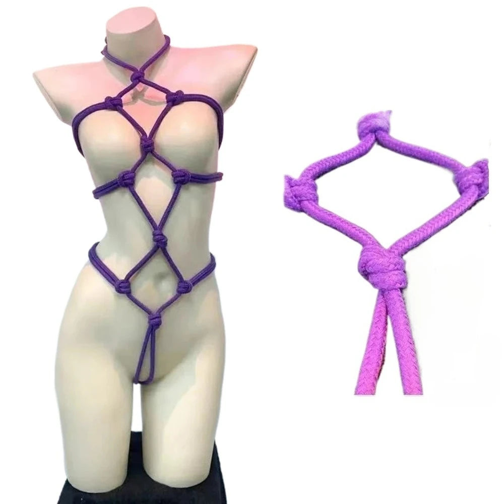 Rope Bondage Lingerie Bodysuit