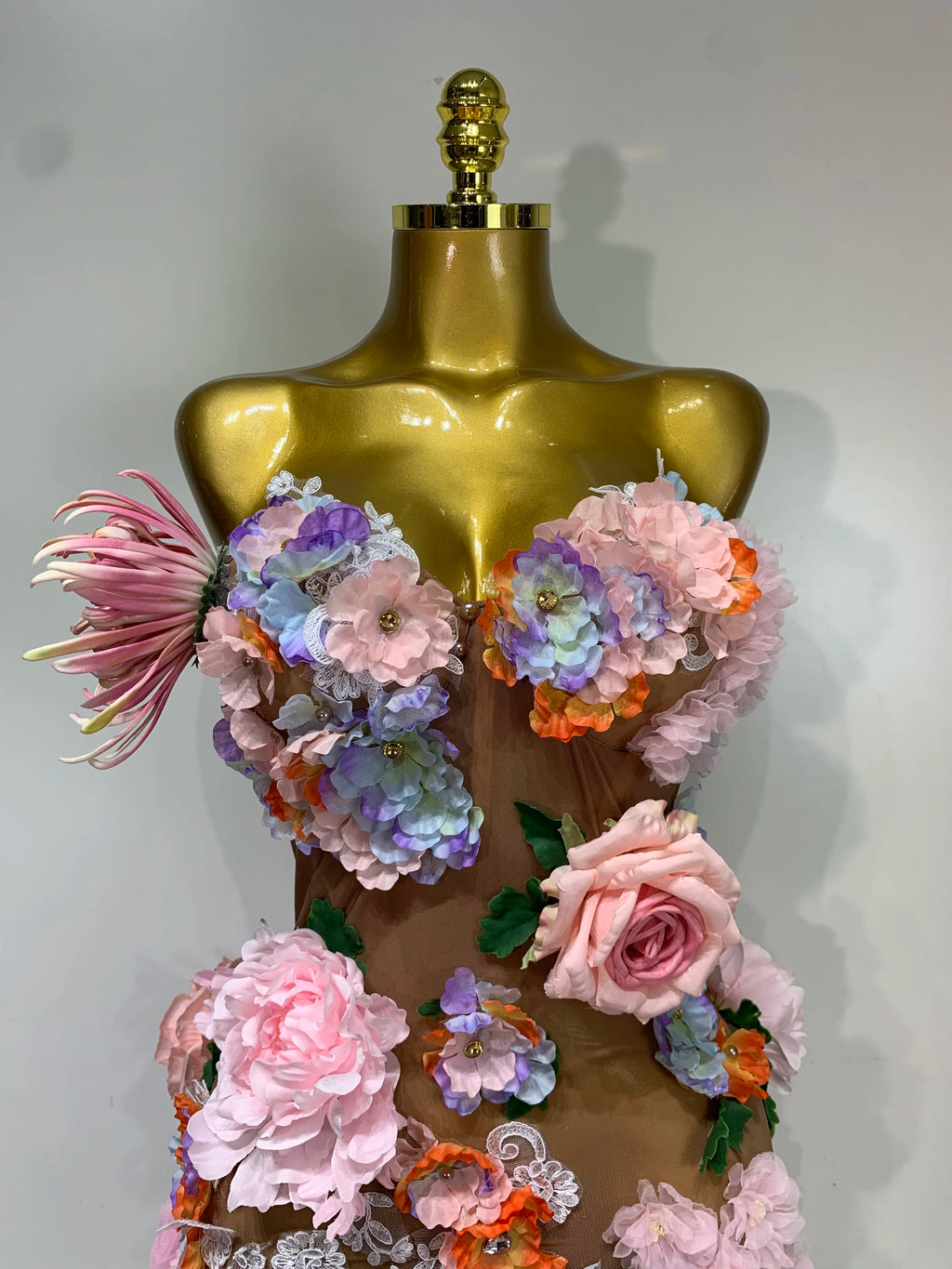 Flower Mesh Dress