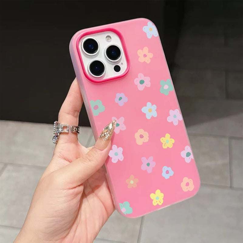 Cute Colorful Flower Pattern Phone Case