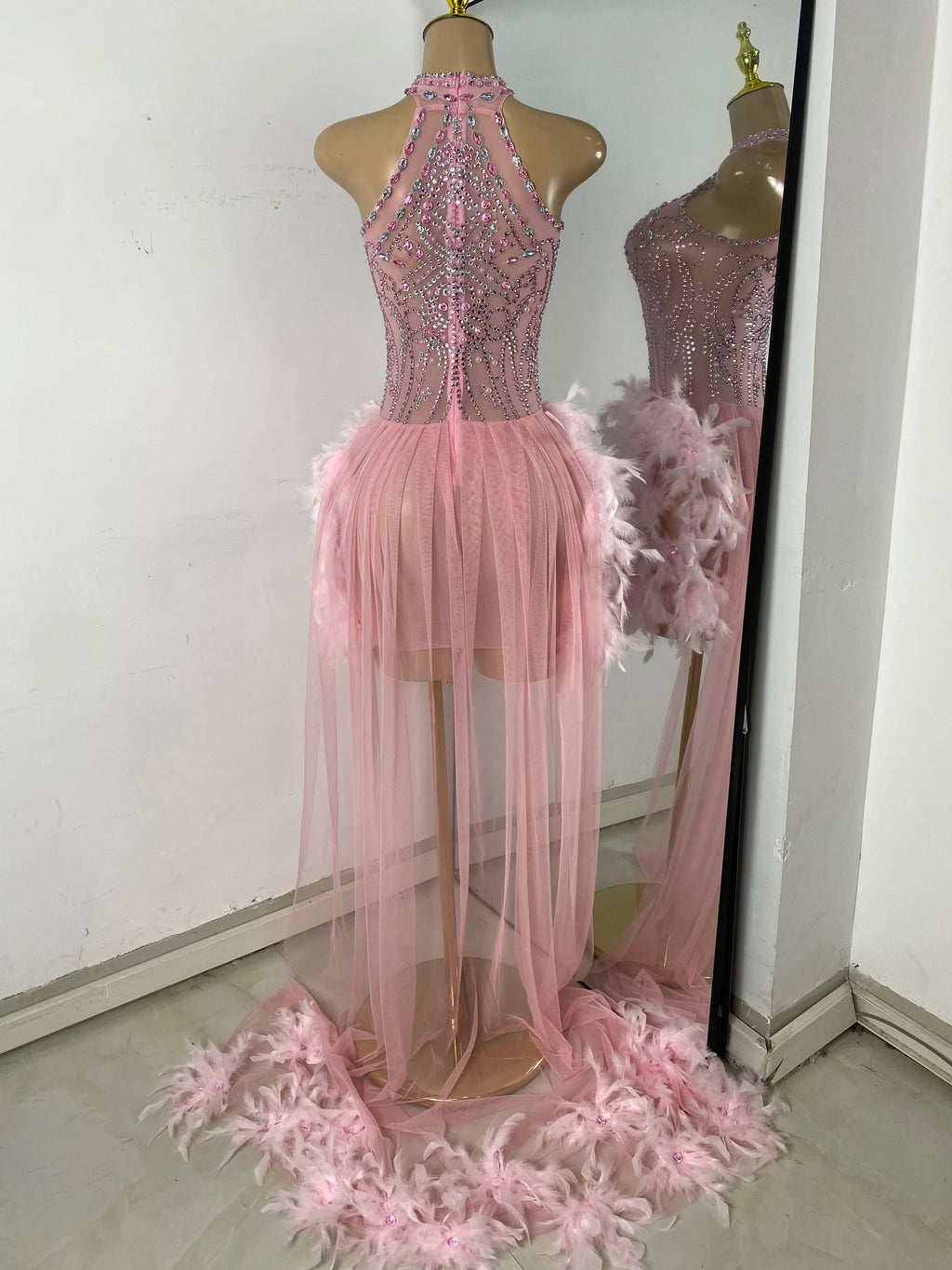 I'm Blushing Mesh Dress