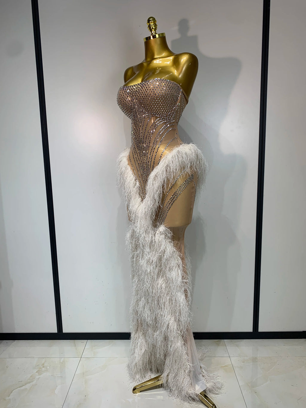 Luxury Glamour Rhinestone Dress