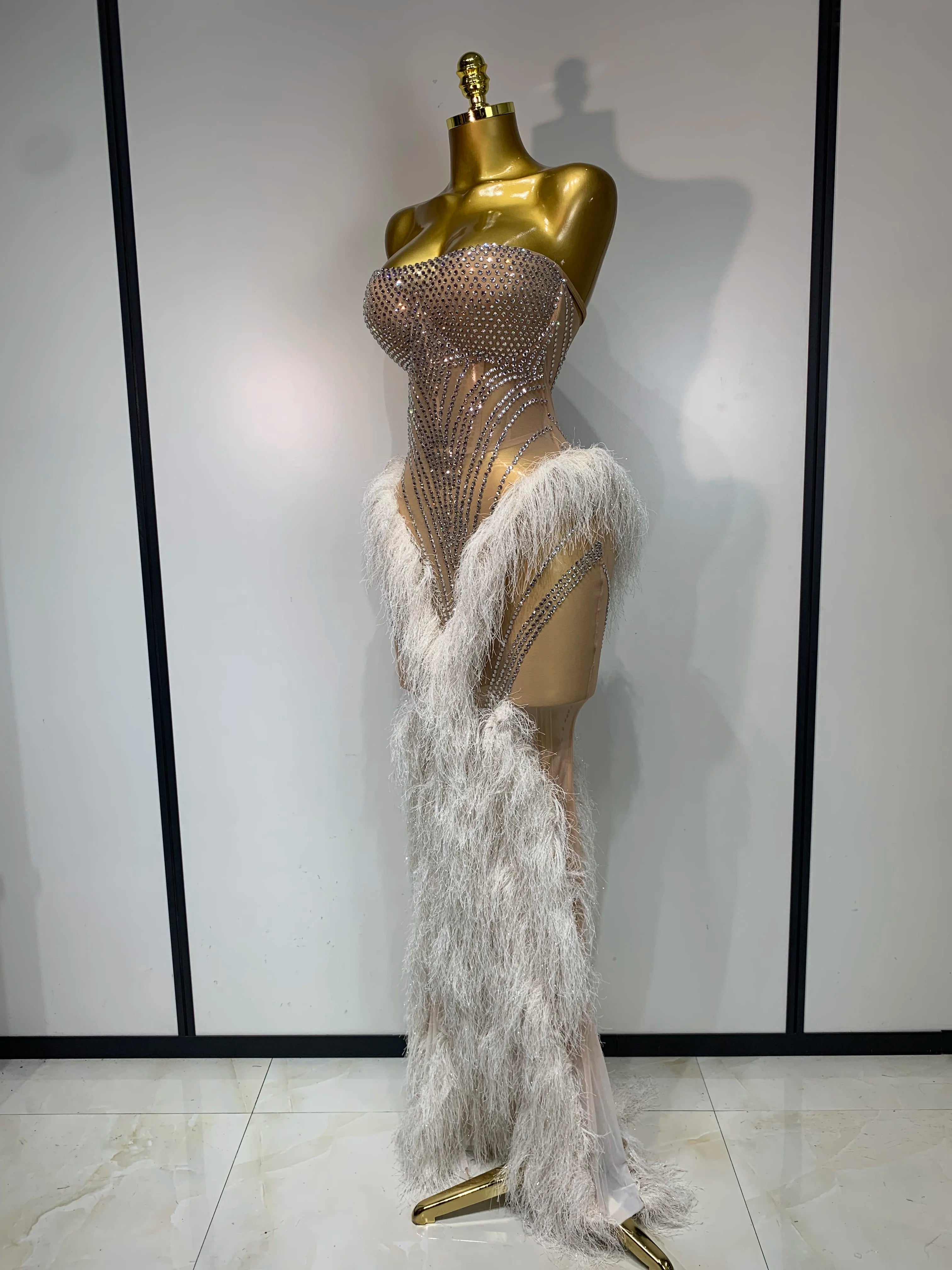 Luxury Glamour Rhinestone Dress