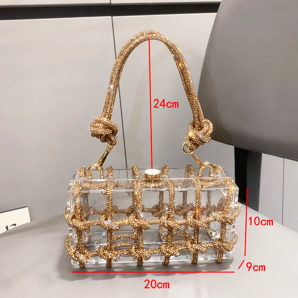 Glitz & Glamour Clear Box Bag
