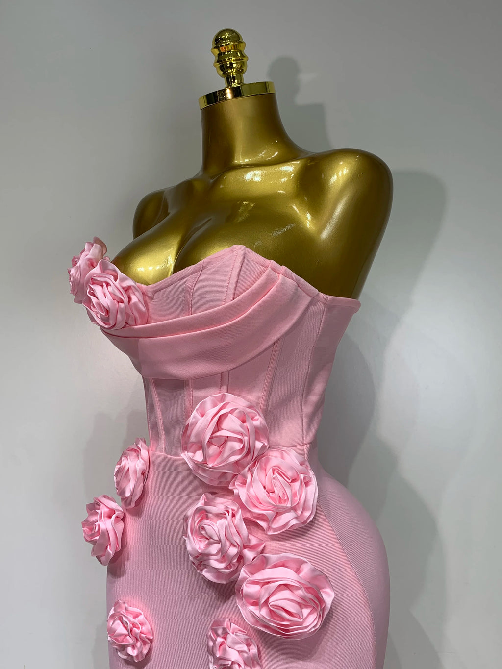 Rose Corset Tube Dress