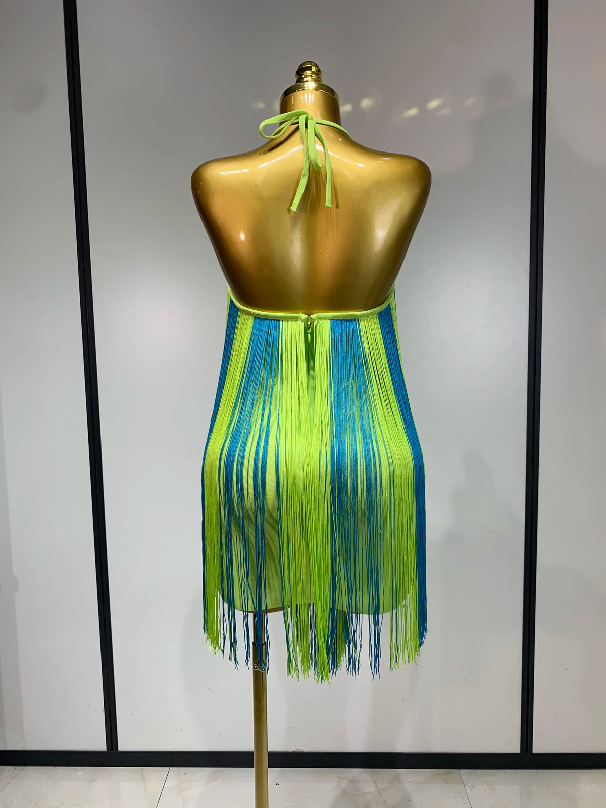 Seraphina Halter Fringe Dress