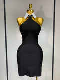 Ms Teacher Black Bodycon Dress