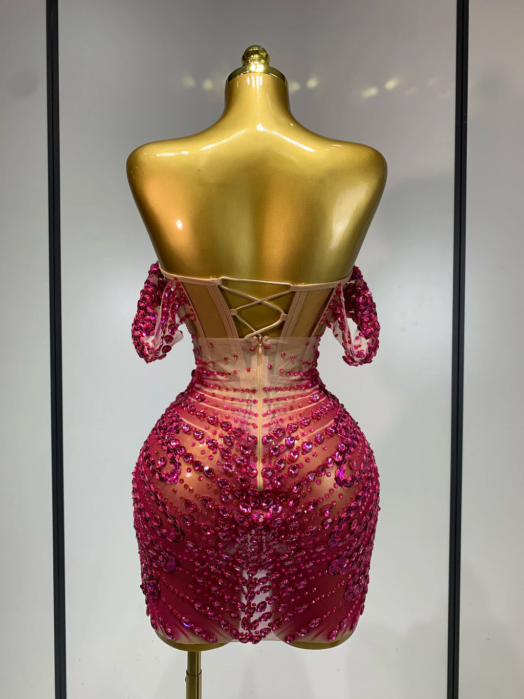 Pink Bombshell Sequin Dress