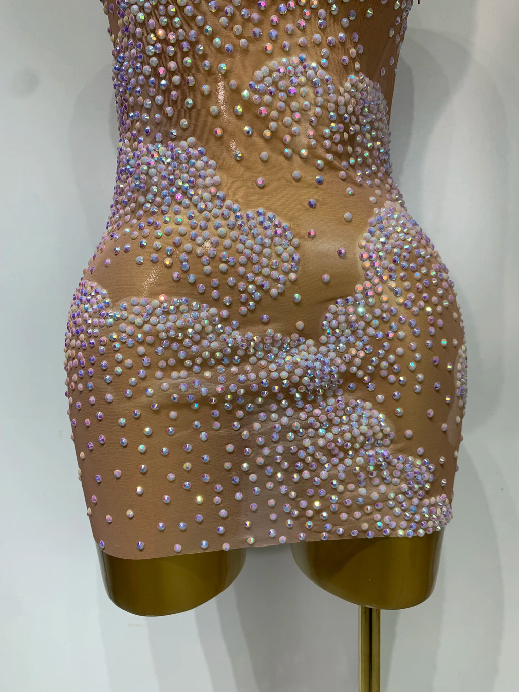 Heavenly Clouds Mesh Mini Dress