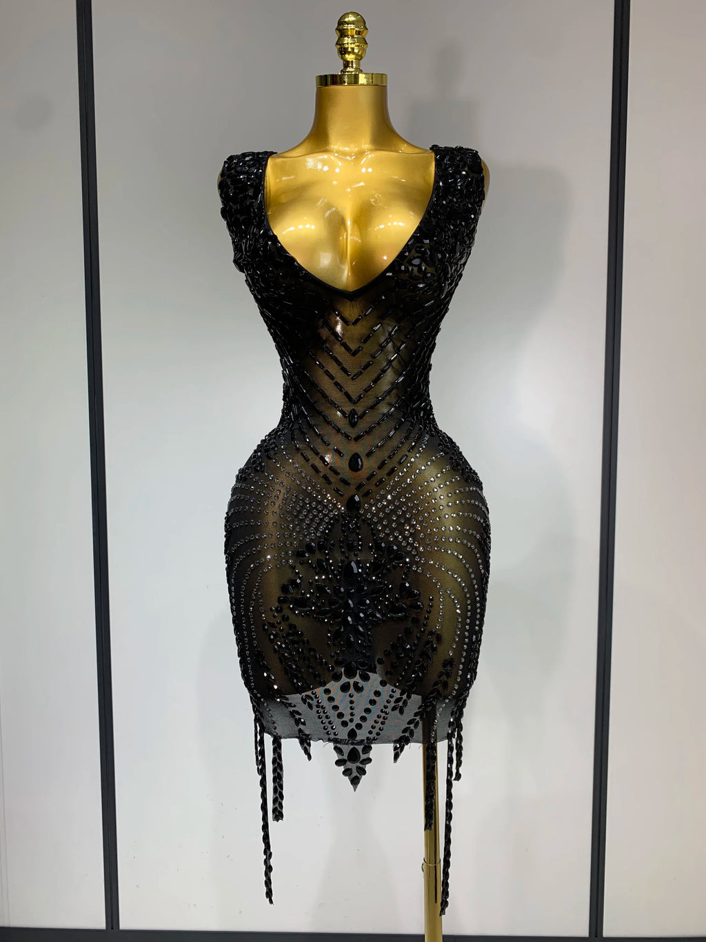 Sparkly Rhinestones Bodycon Dress