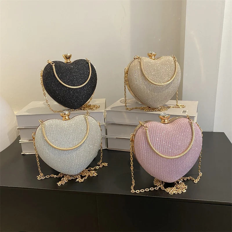 Heart Sparkle Clutch