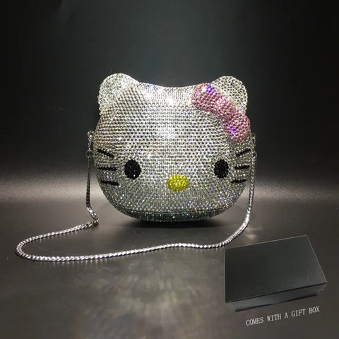 Hello Kitty Diamond Rhinestone Crystal Bag