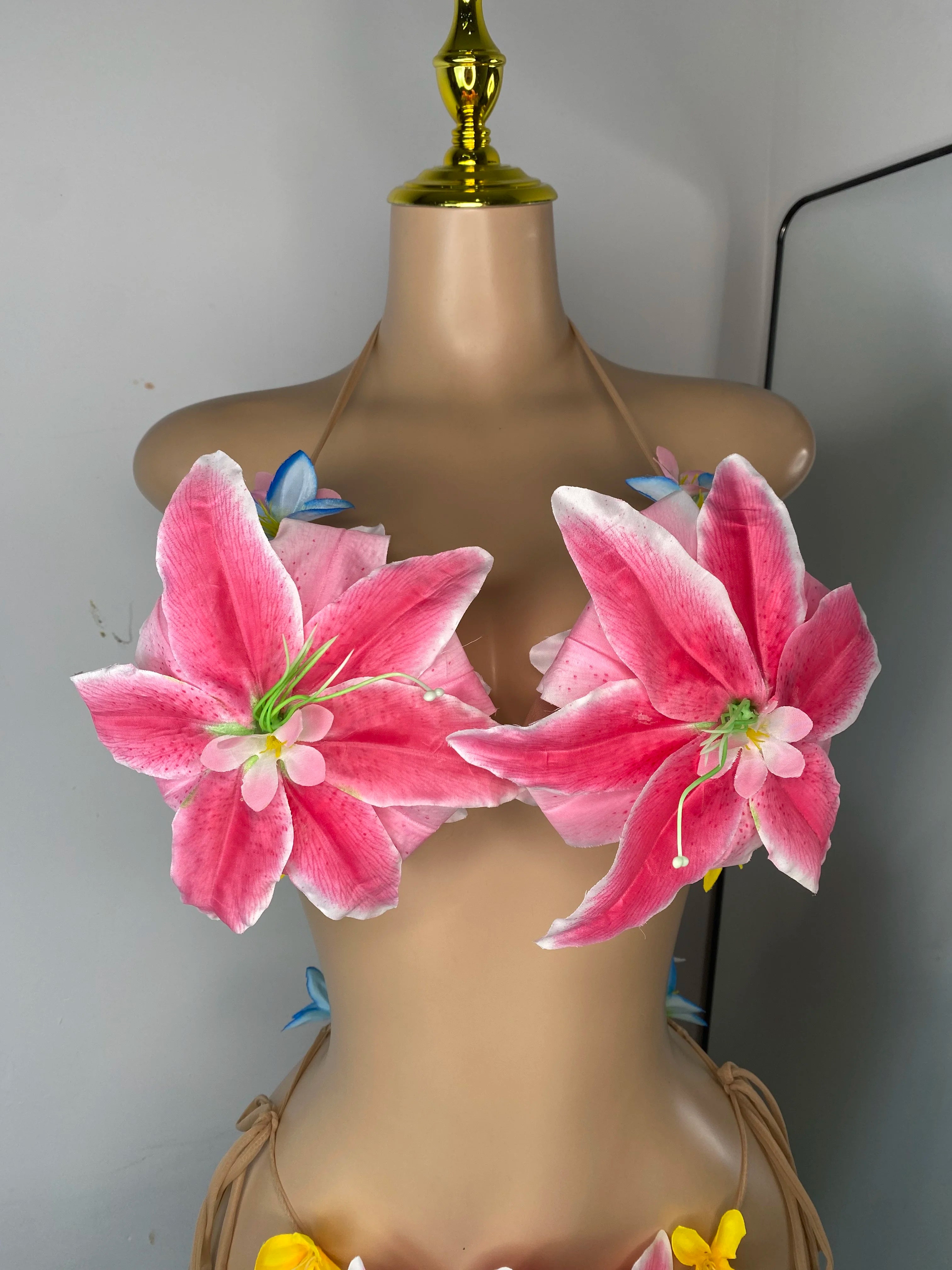 Tropical Flower Two Piece Bikini