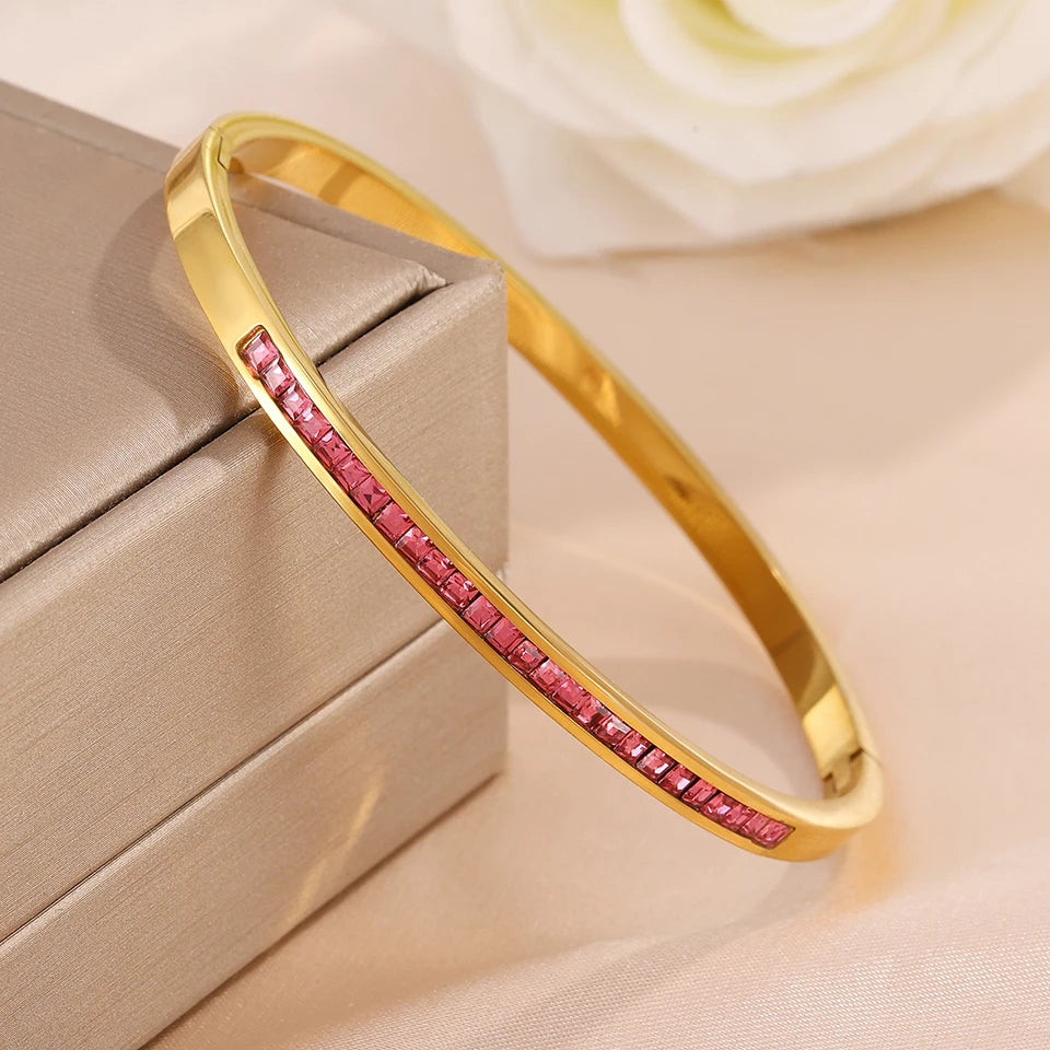 Heart Design Bracelet Bangle Set