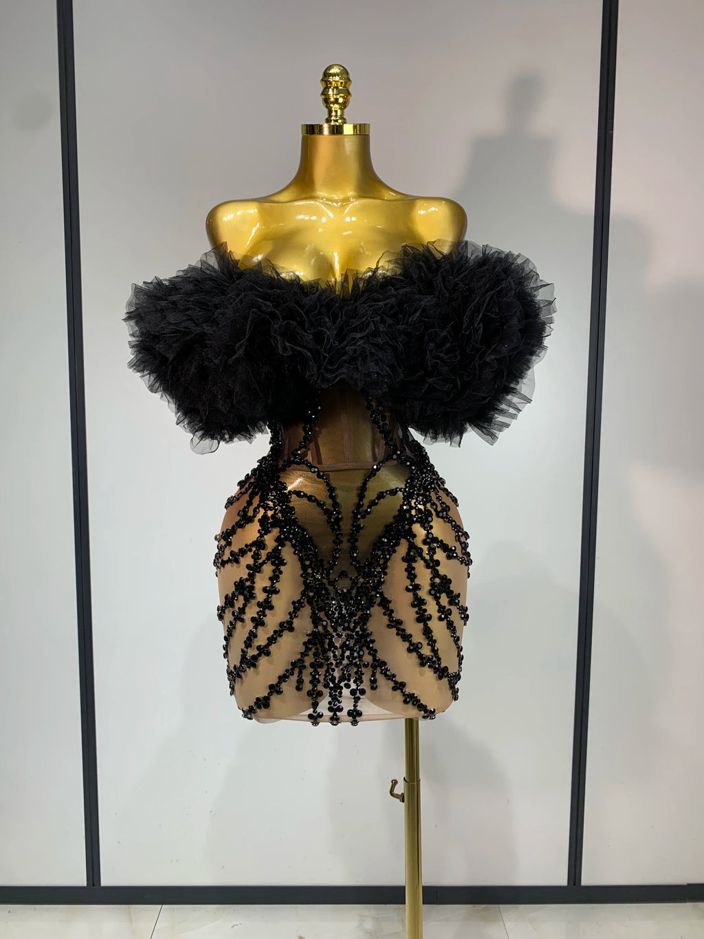 Black Diamond Mini Dress