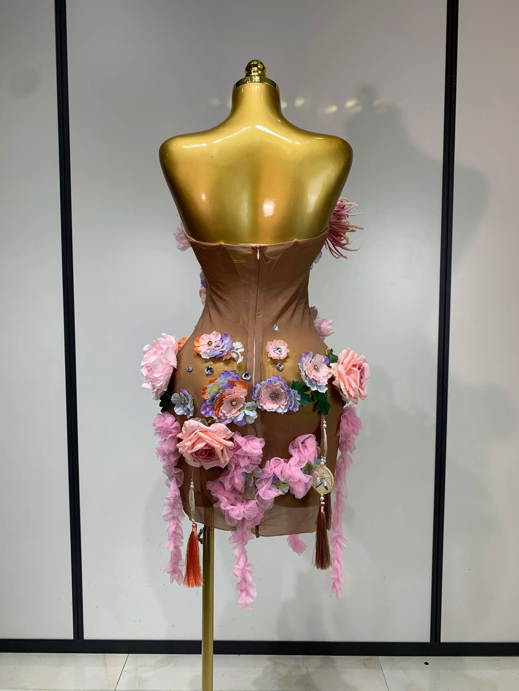 Flower Mesh Dress