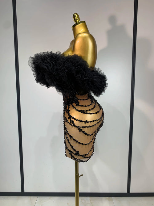 Black Diamond Mini Dress
