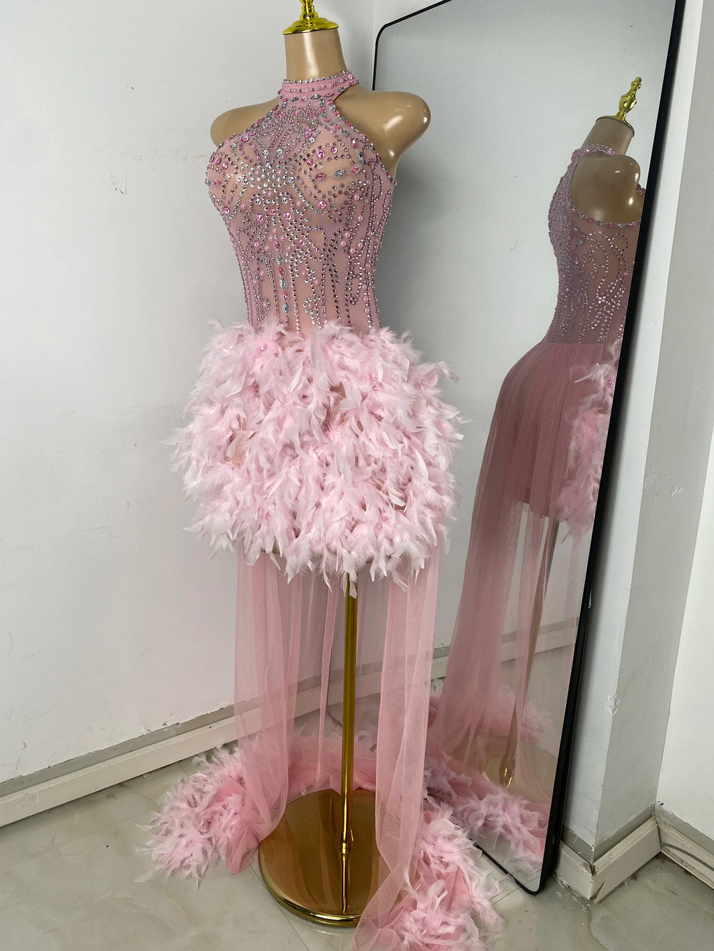 I'm Blushing Mesh Dress
