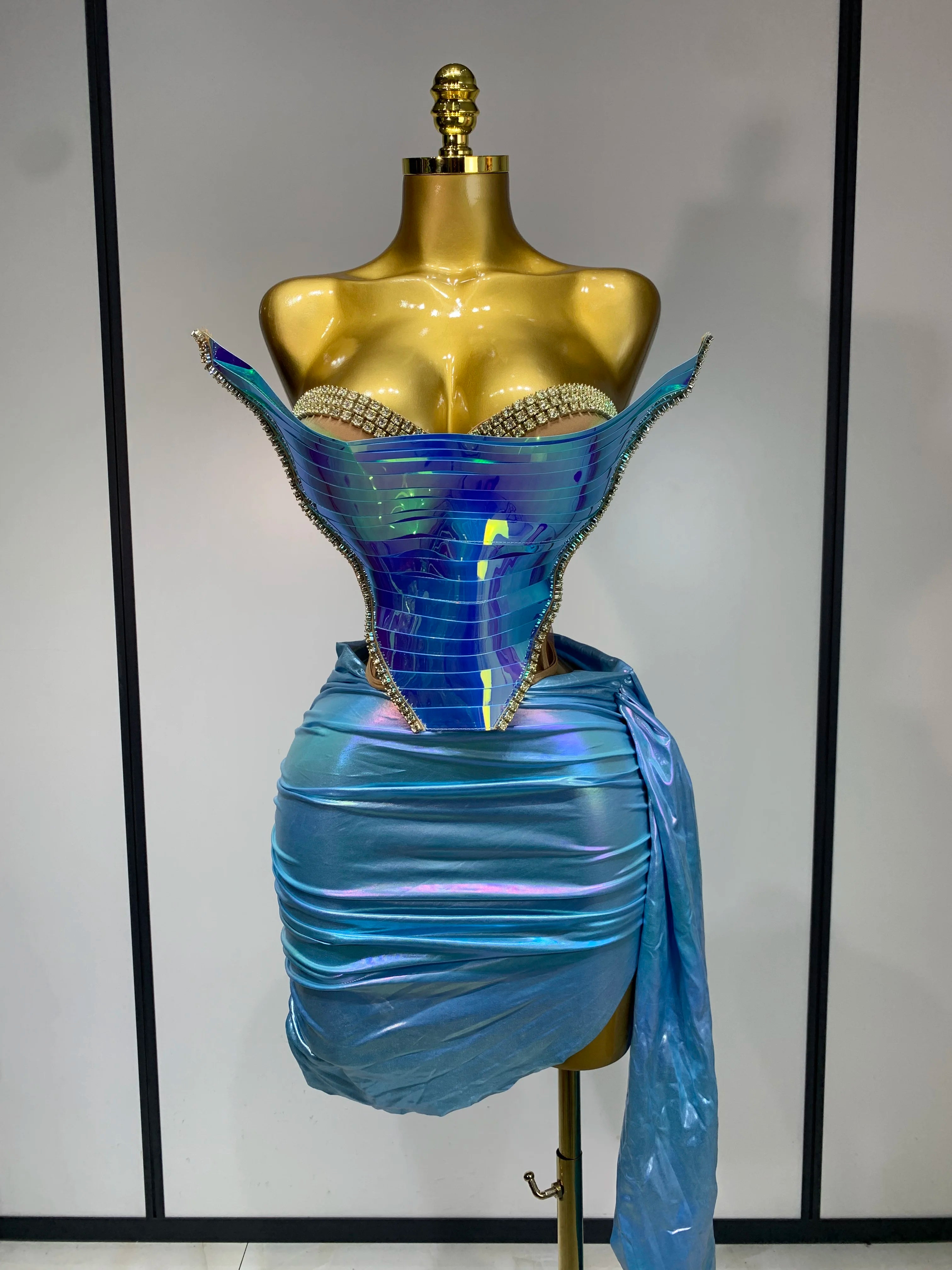 Tube Corset Two Piece Skirt Set