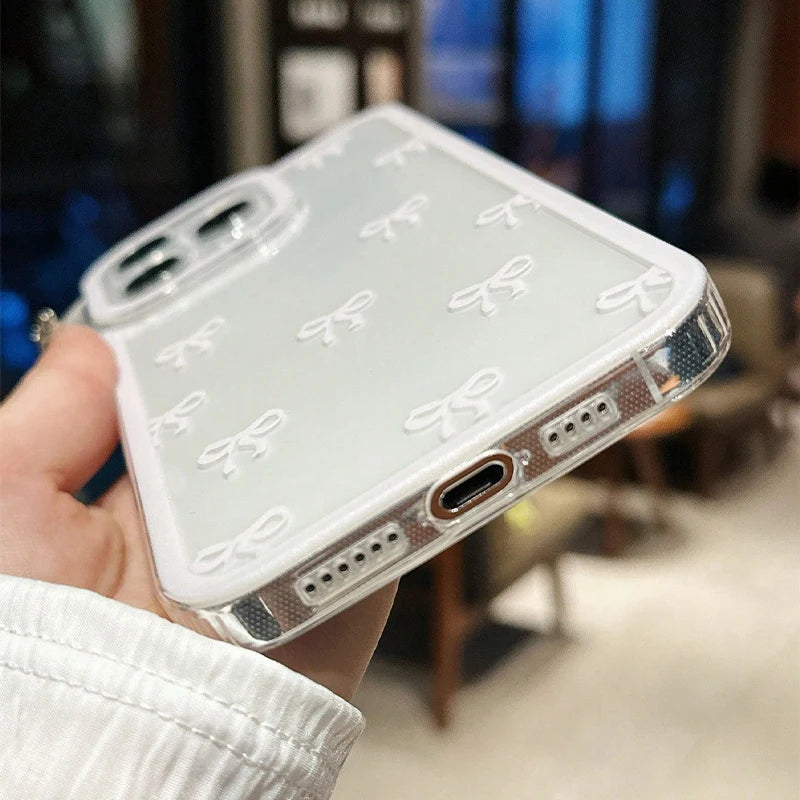 Bow Clear Phone Case
